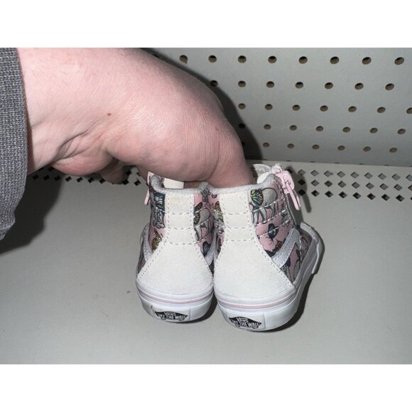VANS SK8-Hi Reissue Elephantastic Girls Toddler Side Zip Athletic Shoes Size 4.5 - Picture 3 of 8